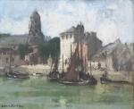 Louis Marie DESIRÉ-LUCAS (1869-1949)
Honfleur, le port
Huile sur toile signée en...