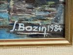 Stanislas BAZIN (XXème)
Le Croisic, 1984. 
Huile sur toile signée et...