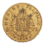 PIECE or 20 francs 1868
