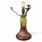 Eugène MICHEL (1848-1904)
Pied de lampe en verre dégagé à l'acide...