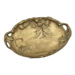 Albert MARIONNET (1852-1910)
Coupe vide poche en bronze à décor végétal,...