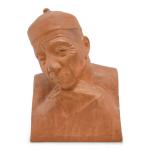 Gaston HAUCHECORNE (1880-1945)
Buste de chinois
Terre cuite signée
H.: 22.5 cm