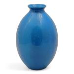 BOCH à La Louvière
Vase oeuf en céramique émaillée bleu craquelé,...