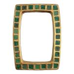 Mithé ESPELT (1923-2020)
Carrés verts sur fond or
Miroir rectangulaire en céramique...