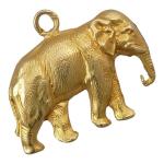 PENDENTIF éléphant en or jaune poids 1.2 g long 22...