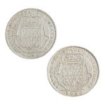 2 JETONS en argent des Etats de Bretagne, Louis XIV,...