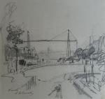 Paul Emile LECOMTE (1877-1950)
Nantes, le pont transbordeur
Dessin signé et situé...
