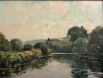 Paul Emile LECOMTE (1877-1950)
Paysage à la rivière
Huile sur panneau signée...