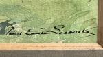 Paul Emile LECOMTE (1877-1950)
Chaumière normande
Aquarelle signée en bas à droite
26.5...