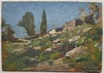Paul Emile LECOMTE (1877-1950)
Paysage
Huile sur panneau
10 x 14 cm