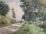 Paul Emile LECOMTE (1877-1950)
La route vers le village
Aquarelle
29 x 39...