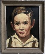 Georges-Léo DEGORCE (1894-1943)
Portrait d'enfant, 1932. 
Huile sur toile signée et...