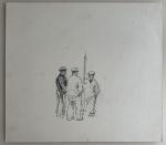 Paul Emile LECOMTE (1877-1950)
Les trois marins
Dessin
25.6 x 28.7 cm (piqûres)