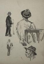 Paul Emile LECOMTE (1877-1950)
Etude de personnages
Dessin
14.8 x 10.4 cm (petites...
