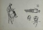 Paul Emile LECOMTE (1877-1950)
Etude de personnages
Dessin
10.5 x 14.8 cm (légères...