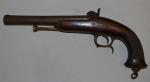 Pistolet d'Officier, modèle 1833. Canon rayé, à pans, ruban, légèrement...
