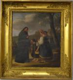 ECOLE RUSSE du XIXème
La bénédiction des enfants
Huile sur toile
69 x...