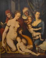 Attribué à Jan MASSYS (1509 - 1575)
Les Quatre âges de...