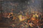 Antoine DRUET (1857-1921)
Salammbô au festin des Mercenaires
Huile sur toile signée...