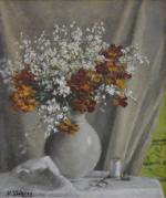 Henri DÉZIRÉ (1878-1965)
Bouquet de fleurs
Huile sur toile signée en bas...