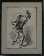 Louise IBELS (1891-1965)
L'homme au baluchon
Dessin à l'encre signé en bas...