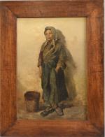Suzanne MINIER (1884-1955) attribué à.
La jeune paysanne
Huile sur toile
55 x...