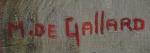Michel DE GALLARD (1921-2007)
Paysage, 1958.
Huile sur toile signée en bas...