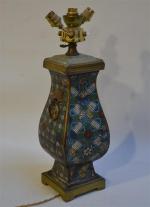 ASIE du SUD EST 
Vase en bronze cloisonné et émaillé,...