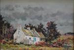 Jean RIGAUD (1912-1999)
Belle-Ile, la ferme, 1975.
Huile sur toile signée en...