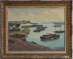 Ulysse GORRIN (1884-1965)
Audierne, l'avant port
Huile sur toile signée en bas...