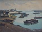 Ulysse GORRIN (1884-1965)
Audierne, l'avant port
Huile sur toile signée en bas...