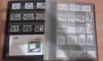 Nouvelle Calédonie, 1 classeur de timbres, blocs et carnets modernes...