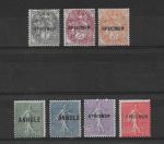 France, lot de 8 timbres des Cours d'Instruction (3 type...