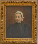 Victor P. MENARD (1857-1930)
Portrait de dame
Huile sur toile signée en...
