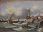 FENUCHI (XIXème siècle)
Marine
Huile sur toile signée en bas à gauche
61.5...