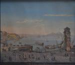 ECOLE NAPOLITAINE
Animations sur le port de Naples
Gouache, annotée "Veduta di...
