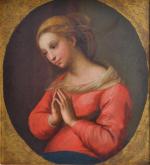 ECOLE ITALIENNE
Vierge priante
Huile sur panneau
28.5 x 26 cm