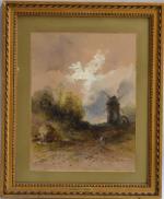 Hippolyte LEBAS (1782-1867)
Paysage au moulin
Aquarelle signée en bas à gauche
29.5...