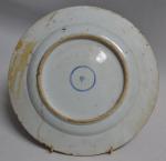 CHINE
Grand plat rond en porcelaine à décor Imari
D.: 35 cm...