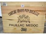 SIX BOUTEILLES Château Grand Puy Ducasse 2000 Pauillac (dans