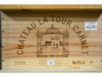 SIX BOUTEILLES Château Latour Carnet 2000 Médoc (dans caisse