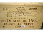 SIX BOUTEILLES Château des Ormes de Pez 2000 (dans caisse...