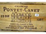 DOUZE BOUTEILLES Château Pontet Canet 1981