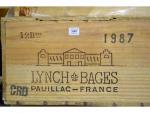 DOUZE BOUTEILLES Château Lynch Bages 1987