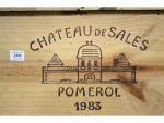 DOUZE BOUTEILLES Château de Sales 1982 Pomerol (caisse bois