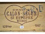 DOUZE BOUTEILLES Château Calon Segue 1987 Saint Estèphe (caisse