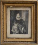 Anthonius VAN DYCK (1599-1641) d'après.
Jean MASSARD (1740-1822) gravé par.
Portrait de...