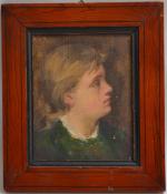 ECOLE FRANCAISE début XXème
Portrait d'enfant
Huile sur toile
15 x 11.5 cm...