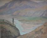 Yvonne VONNOT-VIOLLET (1883-1936)
Paysage de montagne
Huile sur toile signée et datée...