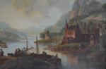 ECOLE ALLEMANDE vers 1800, entourage de HACKERT
Paysage maritime
Huile sur toile
26.5...